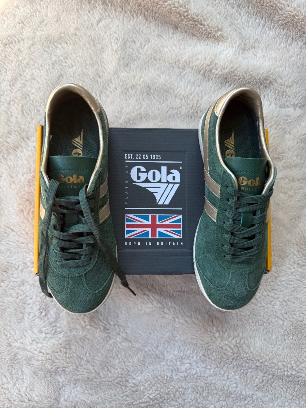 Gola Green and Gold Women's Sneakers